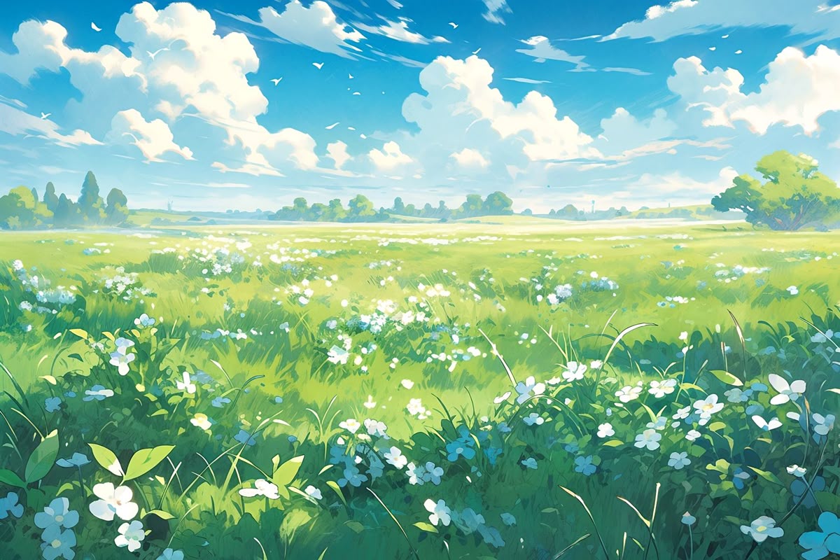 999+ Hình ảnh anime đẹp, cute và sắc nét nhất thế giới 2D 16 Những hình ảnh anime cánh đồng cỏ lộng gió