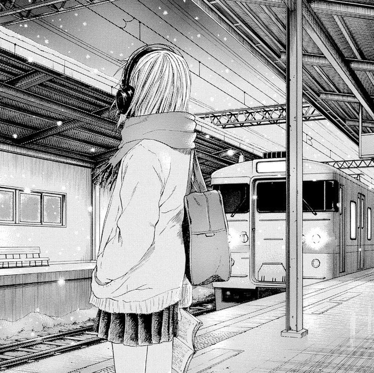 Sad girl avatar anime đen trắng bóng lưng cô đơn