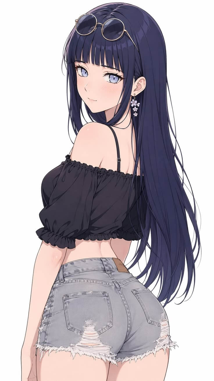 Ảnh Hinata tạo dáng quyến rũ