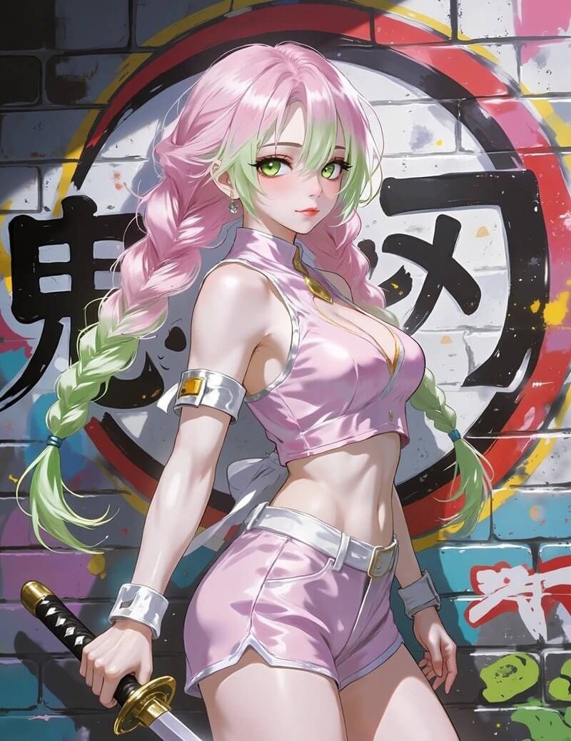 Ảnh Mitsuri sexy hot trend anime