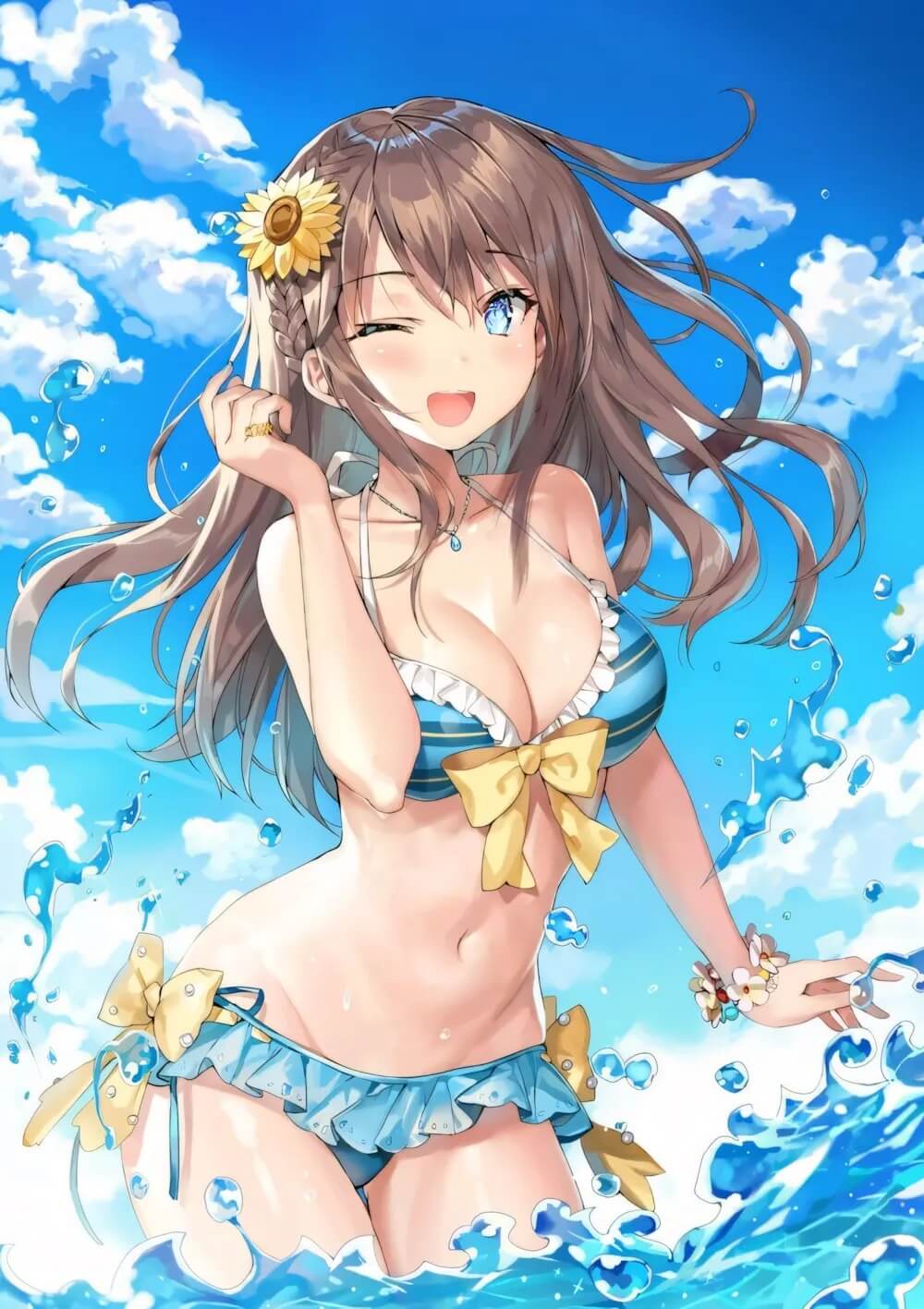 299+ Hình gái anime mặc đồ bơi nóng bỏng, quyến rũ nhất 38 Gái anime mặc đồ bơi thướt tha