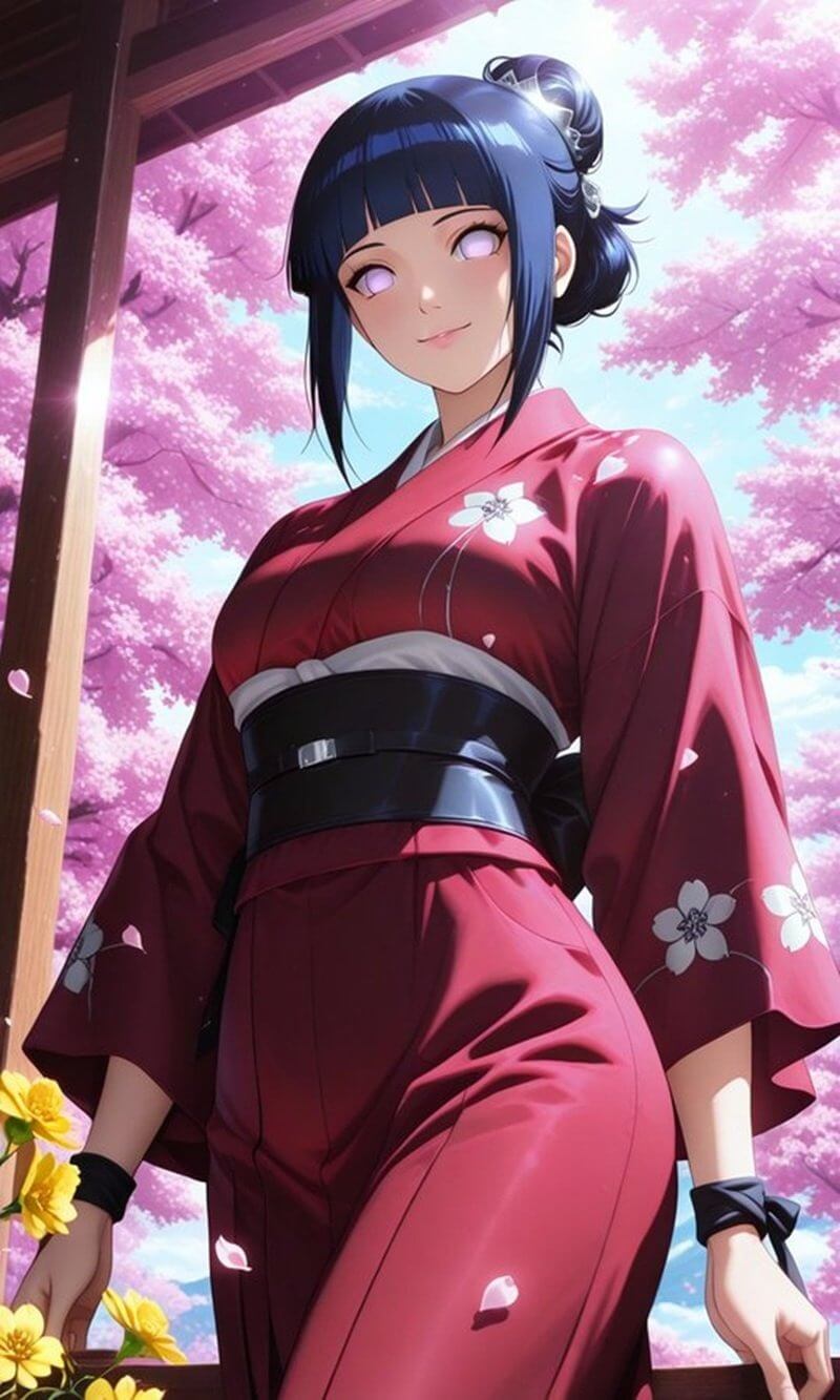 Hình ảnh Hinata phong cách dịu dàng