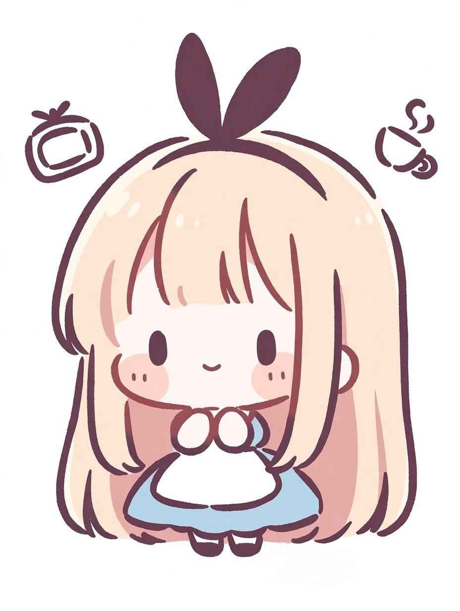 Hình ảnh ngộ nghĩnh anime chibi girl