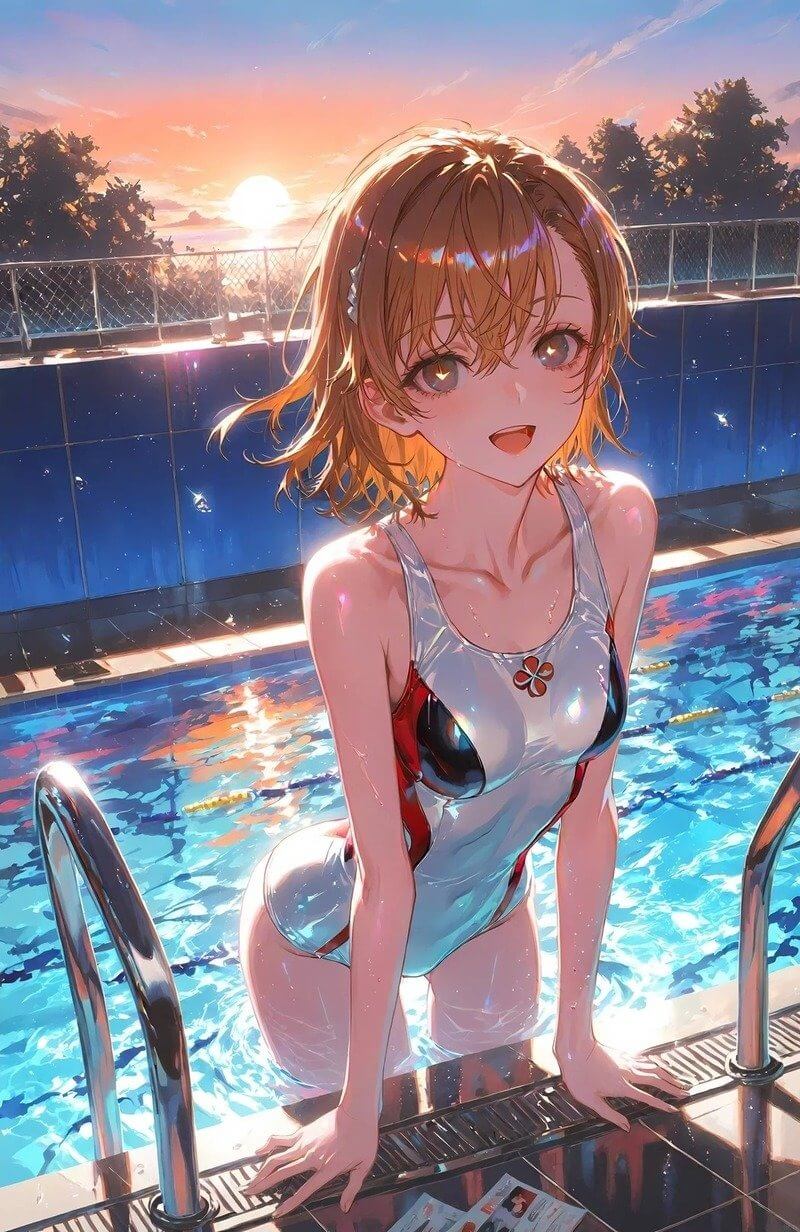 299+ Hình gái anime mặc đồ bơi nóng bỏng, quyến rũ nhất 32 Hình gái anime mặc đồ bơi cười tươi tắn
