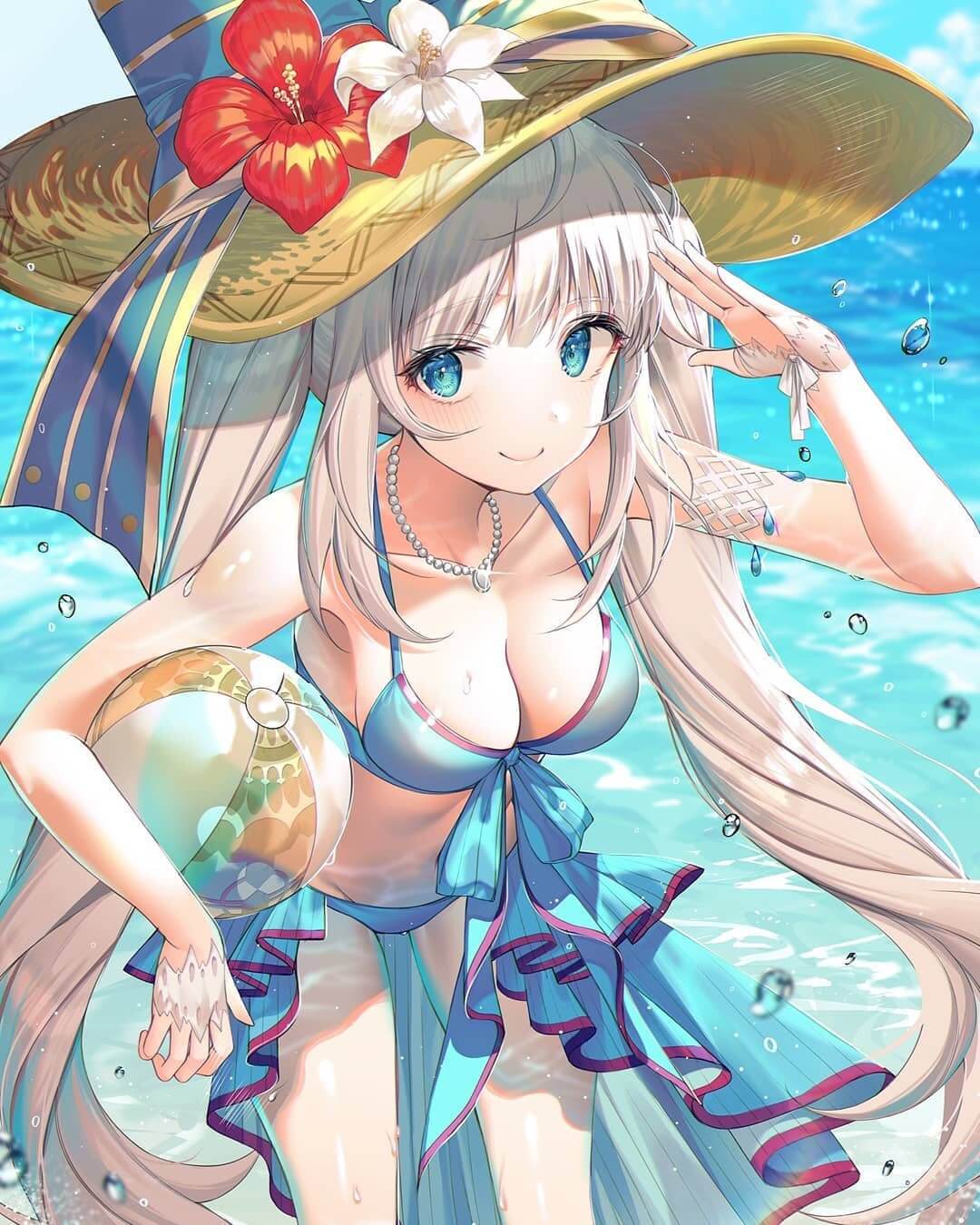 299+ Hình gái anime mặc đồ bơi nóng bỏng, quyến rũ nhất 22 Hình gái anime mặc đồ bơi trắng trẻo