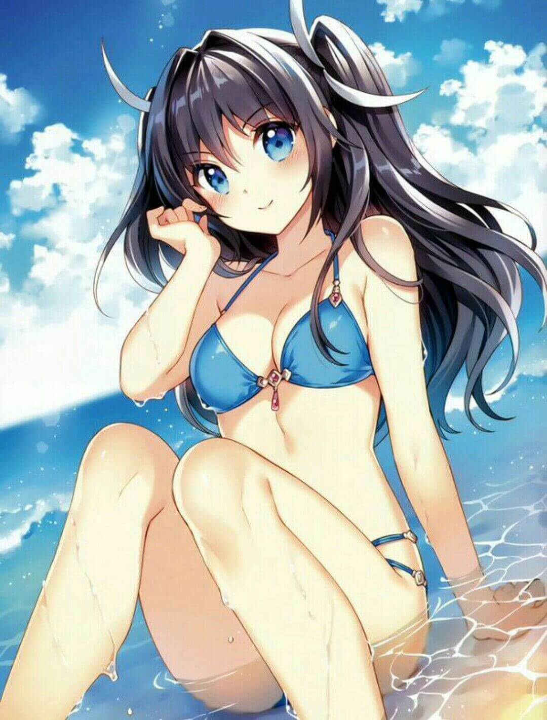 299+ Hình gái anime mặc đồ bơi nóng bỏng, quyến rũ nhất 3 Hình gái anime mặc đồ bơi