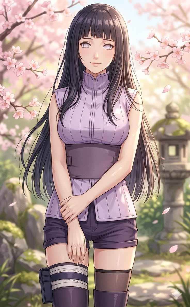Hình Hinata thần thái mê hoặc