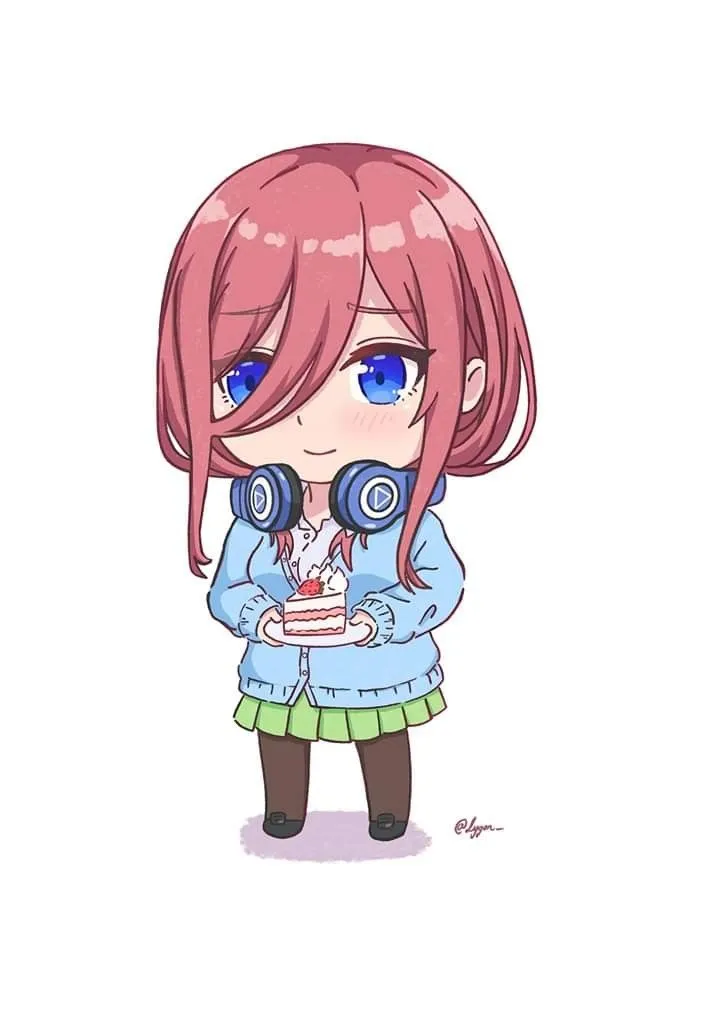 229+ Hình ảnh Miku Nakano đẹp cute, đáng yêu cực đốn tim 12 Hình ảnh Miku Nakano chibi dễ thương
